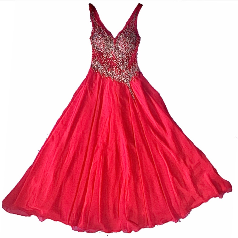 Red Prom Long Dress